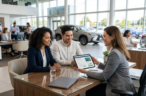 DriveWise advisor meeting with a borrower